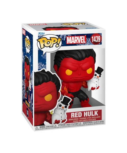 Figurine en vinyle Marvel POP! 1439 Holiday Red Hulk 9 cm