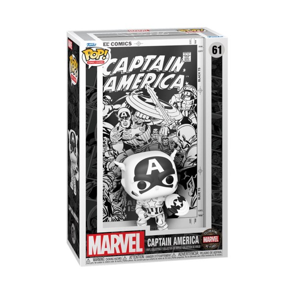 Figurine en vinyle Marvel 85e anniversaire POP! 61 Comic Cover Captain America 9 cm