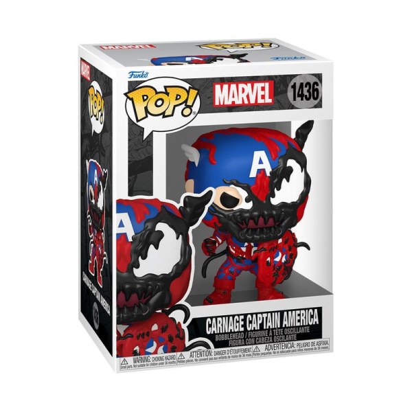 Figurine en vinyle Marvel POP! 1436 Carnageized - Captain America 9 cm