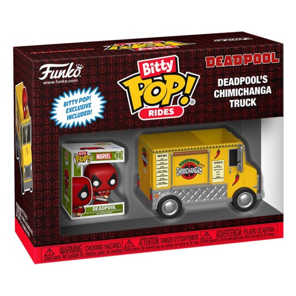 Marvel POP! Rides Vinyl figurine Deadpool w/Chimichanga Truck 2,5 cm
