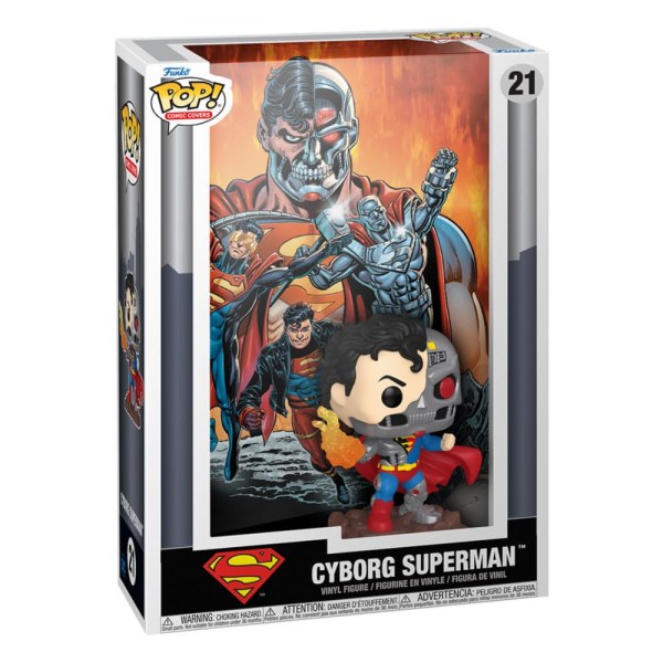 Figurine en vinyle DC Comics POP! 21 Comic Cover Cyborg Superman 9 cm