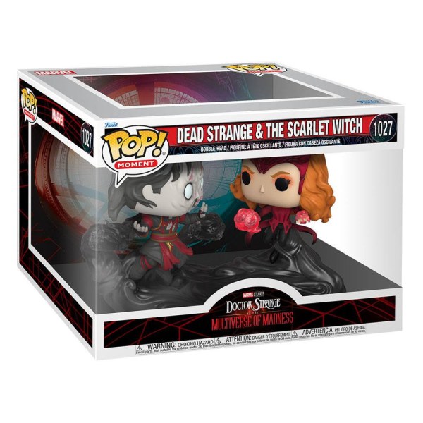 Docteur Strange dans le Multivers de la Folie pack 2 POP Moment! 1027 Figurines en vinyle Dead Strange & The Scarlet Witch 9 cm