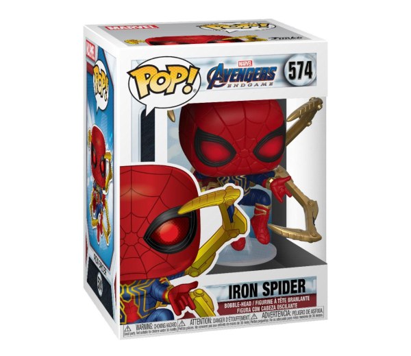 Figurine en vinyle Avengers: Endgame POP! 574 Movies Iron Spider avec Nano Gauntlet 9 cm