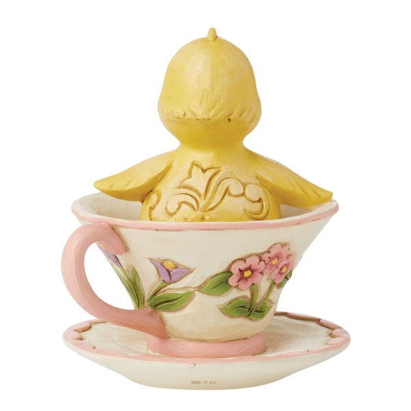 MINI POUSSIN DANS UNE TASSE À THÉ - JIM SHORE HEARTWOOD CREEK
