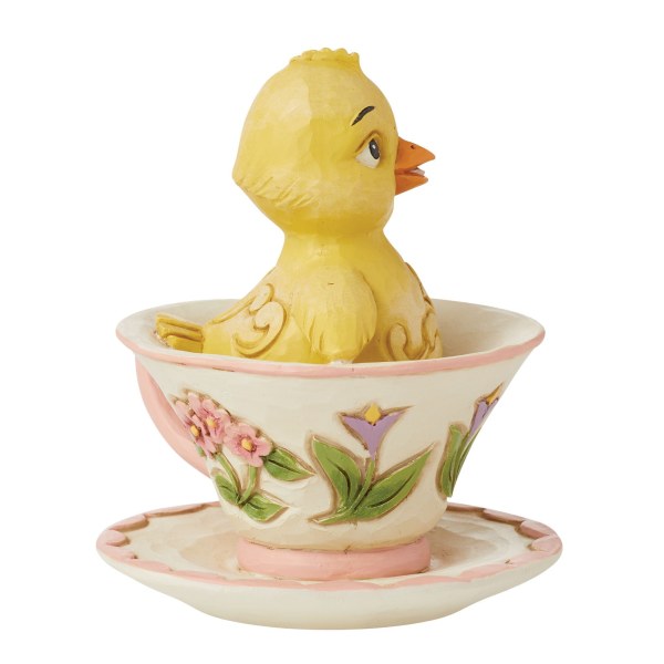 MINI POUSSIN DANS UNE TASSE À THÉ - JIM SHORE HEARTWOOD CREEK