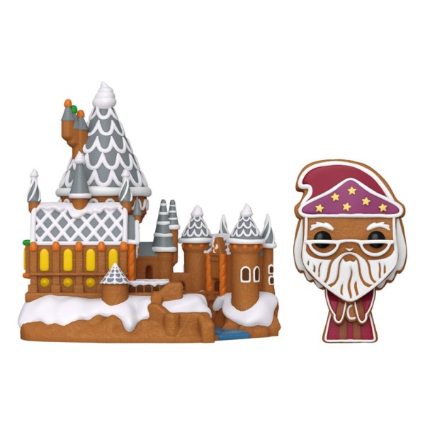 Figurine en vinyle Harry Potter POP! 42 Town Dumbledore & Poudlard 9 cm