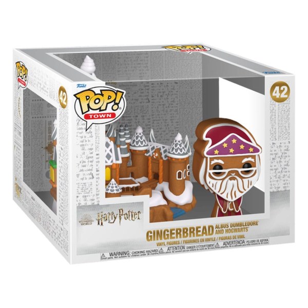 Figurine en vinyle Harry Potter POP! 42 Town Dumbledore & Poudlard 9 cm