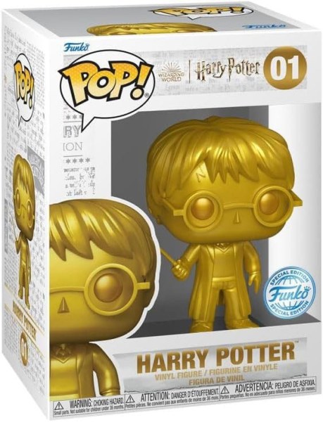 Figurine en vinyle Harry Potter POP! 01 Films Or Harry Potter *Version Exclusive* 9 cm