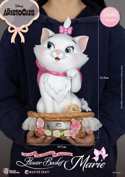 Statuette Marie Panier de Fleurs MasterCraft Les Aristochats 32 cm - Disney Aristochats