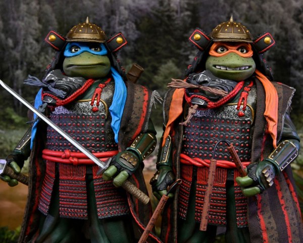 Les Tortues Ninja 3 2-Pack figurines Leonardo & Michelangelo 18 cm