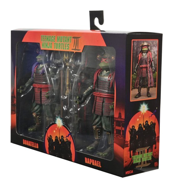 Les Tortues Ninja 3 2-Pack figurines Donatello & Raphael 18 cm