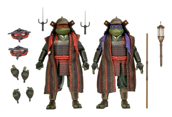 Les Tortues Ninja 3 2-Pack figurines Donatello & Raphael 18 cm