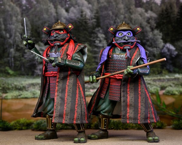 Les Tortues Ninja 3 2-Pack figurines Donatello & Raphael 18 cm