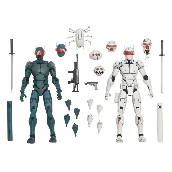 Tortues Ninja (The Last Ronin) pack 2 figurines Synja Robots 18 cm