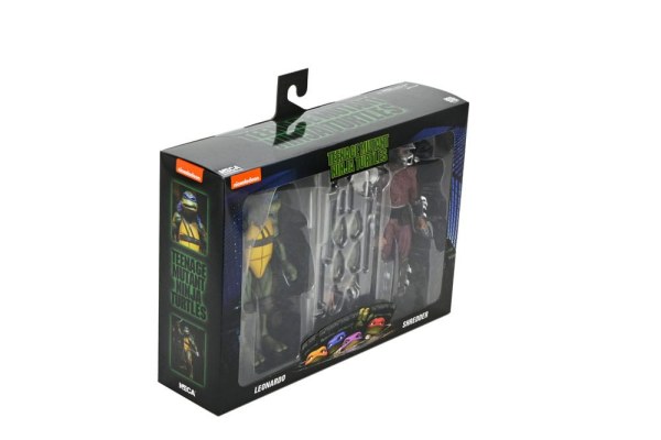 Tortues Ninja (1990 Movie) figurine Roof Top Battle Shredder vs Leo 18 cm