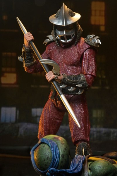 Tortues Ninja (1990 Movie) figurine Roof Top Battle Shredder vs Leo 18 cm