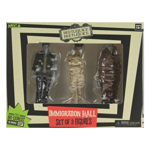 Beetlejuice Beetlejuice pack 3 figurines Immigration Hall 1 10 cm