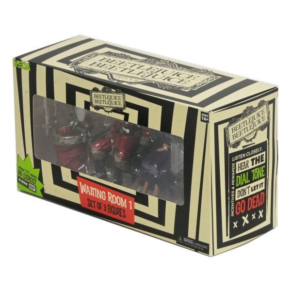 Beetlejuice Beetlejuice pack 3 figurines Waiting Room 1 10 cm