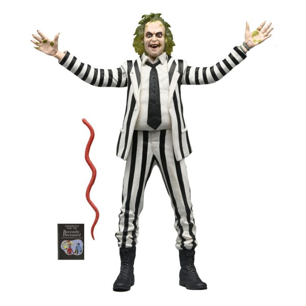 Beetlejuice 1988 figurine Beetlejuice Black and White Striped Suit 18 cm