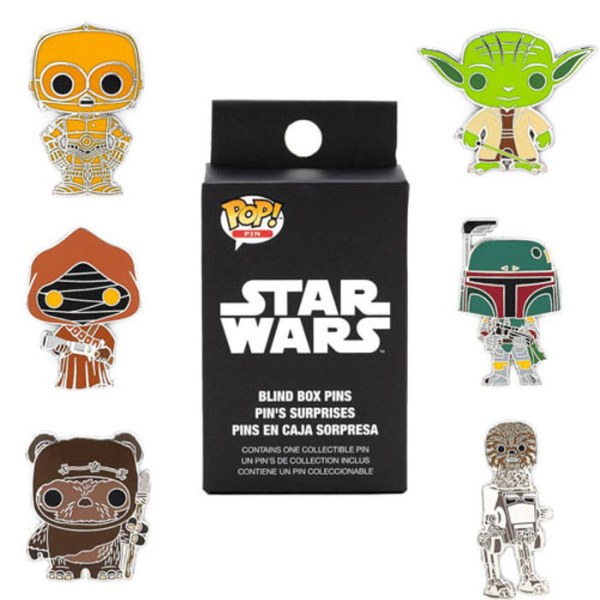 Boîte aveugle, épingle en émail Loungefly Star Wars assortie