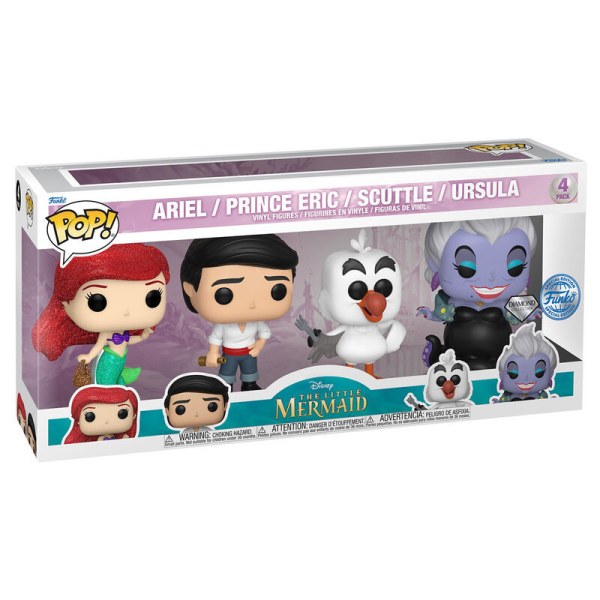Pack POP 4 figurines Disney La Petite Sirène Exclusif