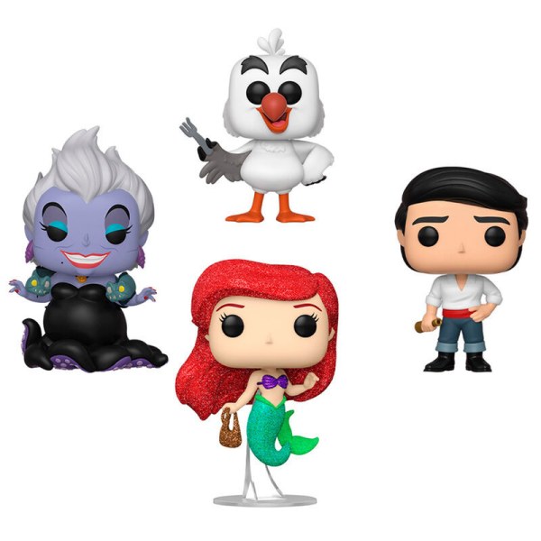Pack POP 4 figurines Disney La Petite Sirène Exclusif