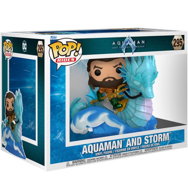 Figurine POP! 295 Ride Deluxe DC Comics Aquaman et le Royaume Perdu Aquaman sur Storm