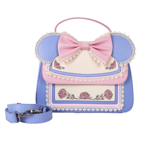 Sac à bandoulière Minnie fleuri et dentelle - DISNEY LOUNGEFLY