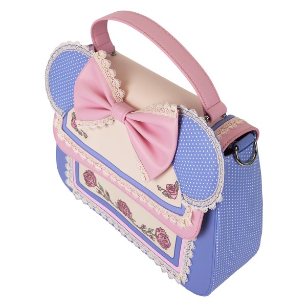 Sac à bandoulière Minnie fleuri et dentelle - DISNEY LOUNGEFLY