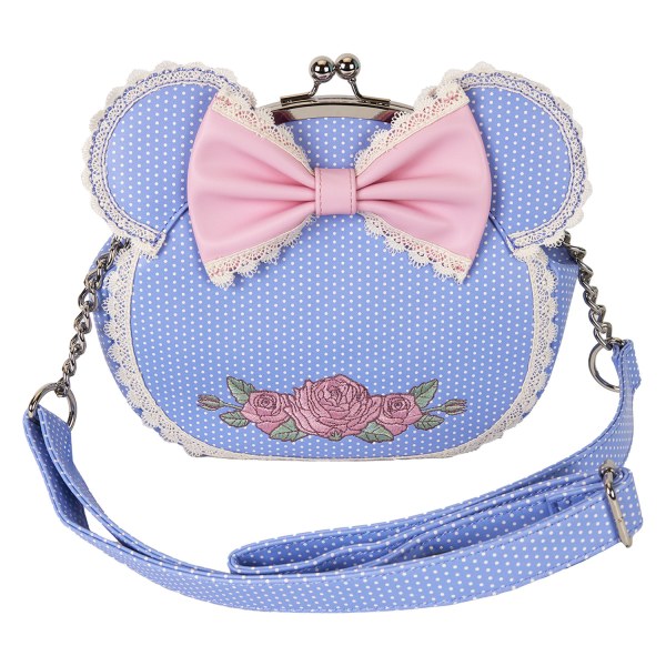 Sac à bandoulière Minnie fleuri et dentelle - DISNEY LOUNGEFLY