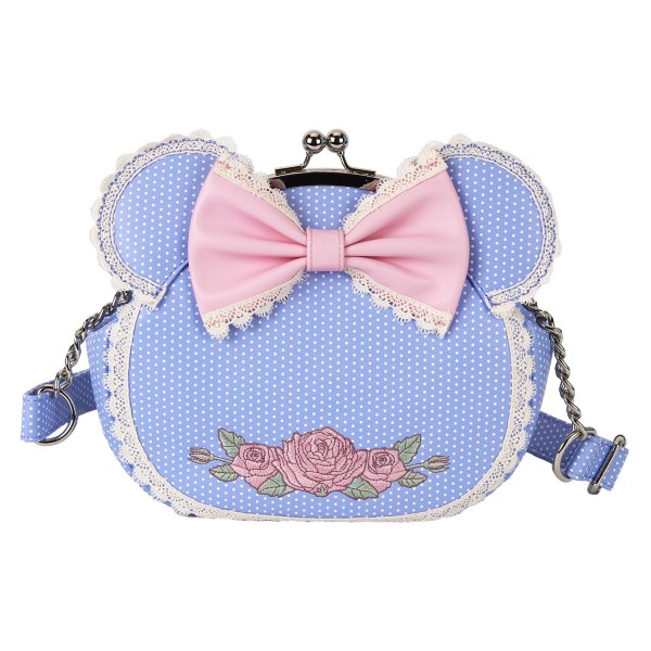 Sac à bandoulière Minnie fleuri et dentelle - DISNEY LOUNGEFLY