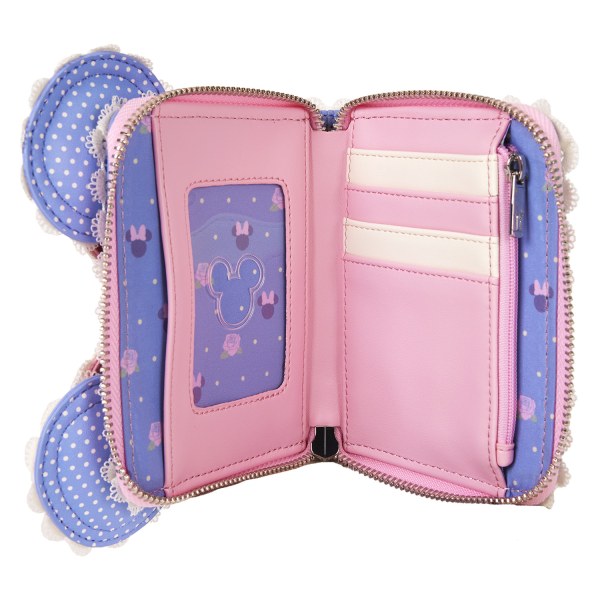 Portefeuille Minnie fleuri et oreilles en dentelle - DISNEY LOUNGEFLY