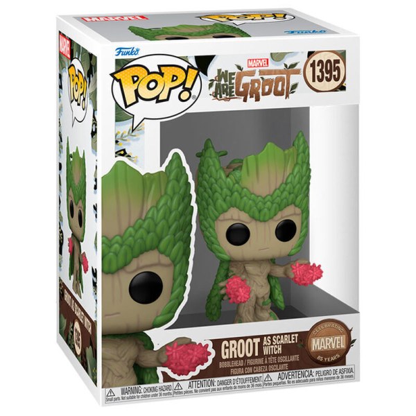Figurine POP! 1395 Marvel We Are Groot - Groot en Sorcière Rouge