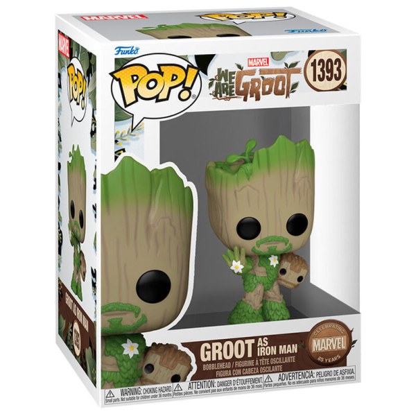 Figurine POP! 1393 Marvel We Are Groot - Groot en Iron Man