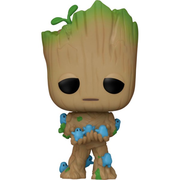 Figurine POP! 1194 Marvel Je suis Groot - Groot avec Grunds
