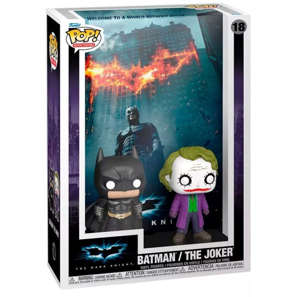 Affiche du film POP! 18 figurines DC Comics The Dark Knight Batman & Joker
