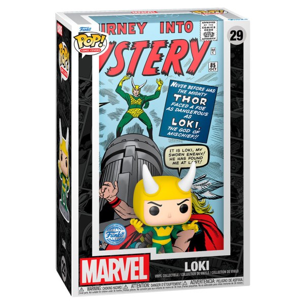 Figurine POP! 29, couverture de bande dessinée Marvel Loki, exclusivité