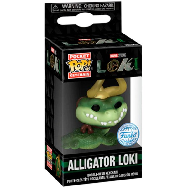 Porte-clés Pocket POP Marvel Loki Alligator Loki