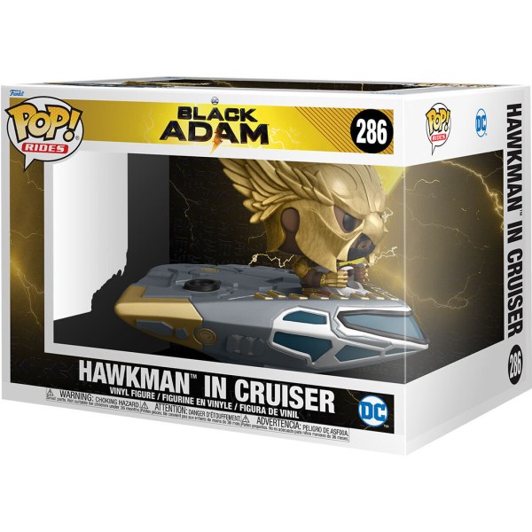 Figurine POP! 286 DC Comics Black Adam Hawkman en Cruiser