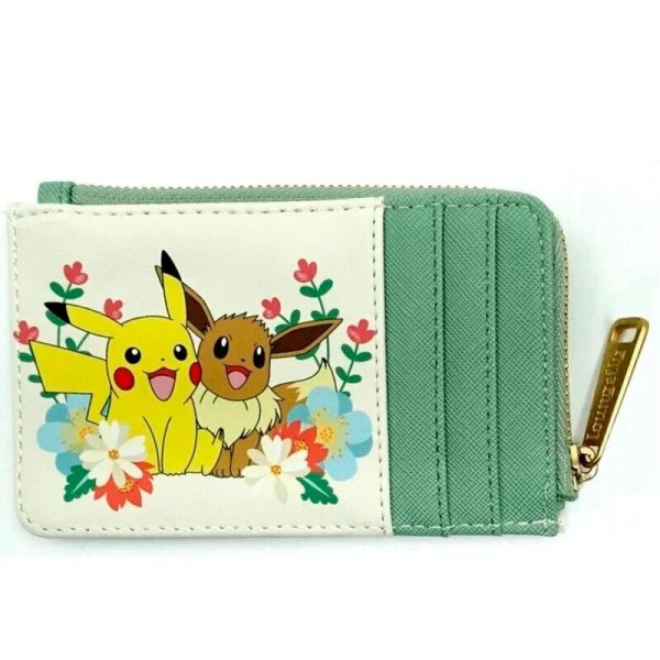 Porte-cartes floral Loungefly Pikachu et Évoli