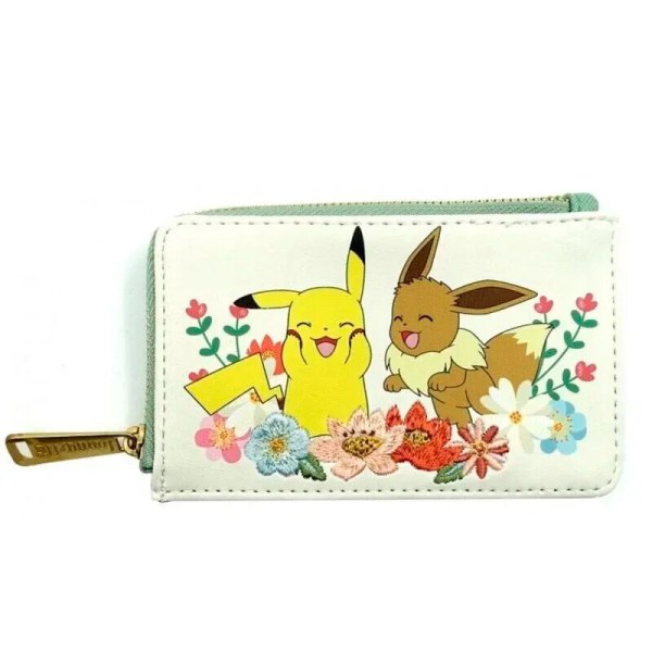 Porte-cartes floral Loungefly Pikachu et Évoli