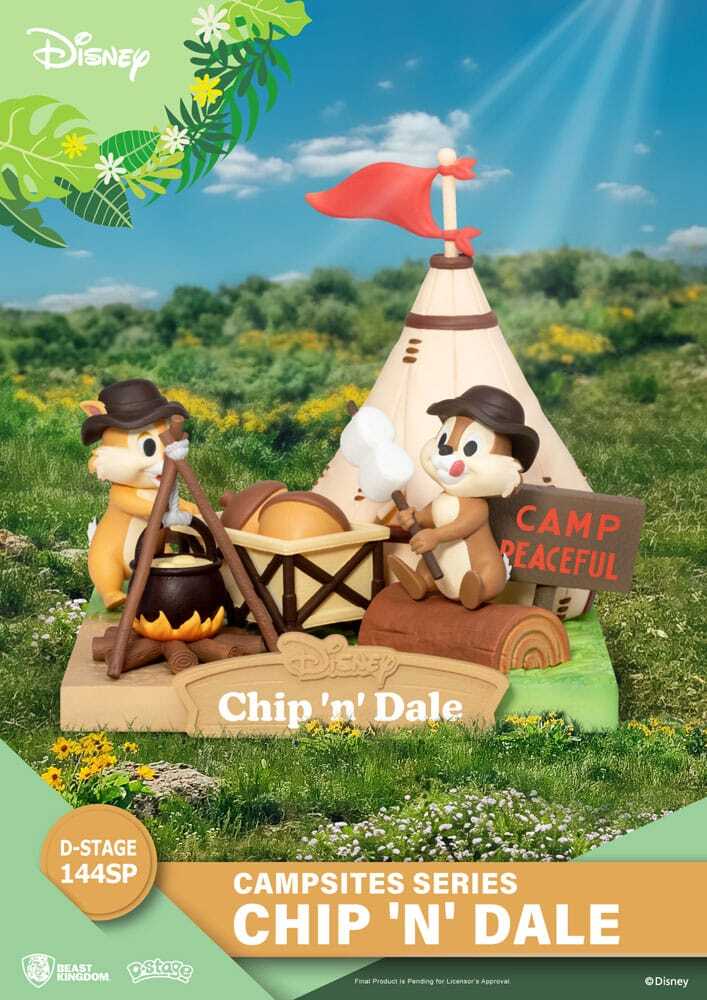 Disney diorama PVC D-Stage Campsite Series Chip & Dale Special Edition 10 cm