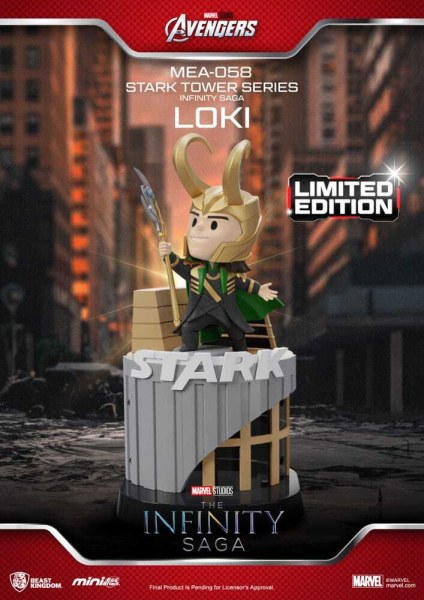Marvel figurine Mini Egg Attack The Infinity Saga Stark Tower series Tony Stark & Mark VII suit pod mod 12 cm