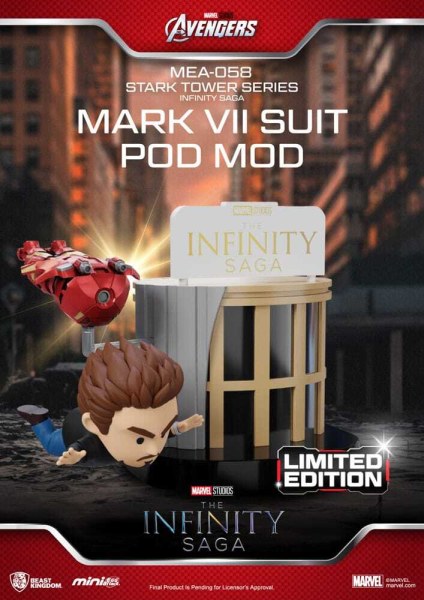 Marvel figurine Mini Egg Attack The Infinity Saga Stark Tower series Loki 12 cm