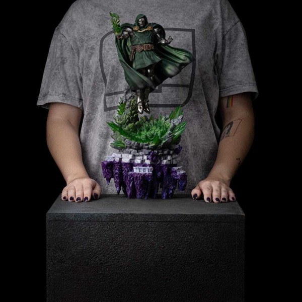 The Infinity Gauntlet Marvel Legends Diorama statuette 1/10  Art Scale Infinity Doctor Doom Deluxe Edition 42 cm