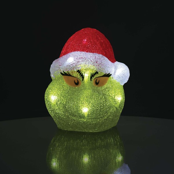 Figurine lumineuse tête du Grinch - Disney D56