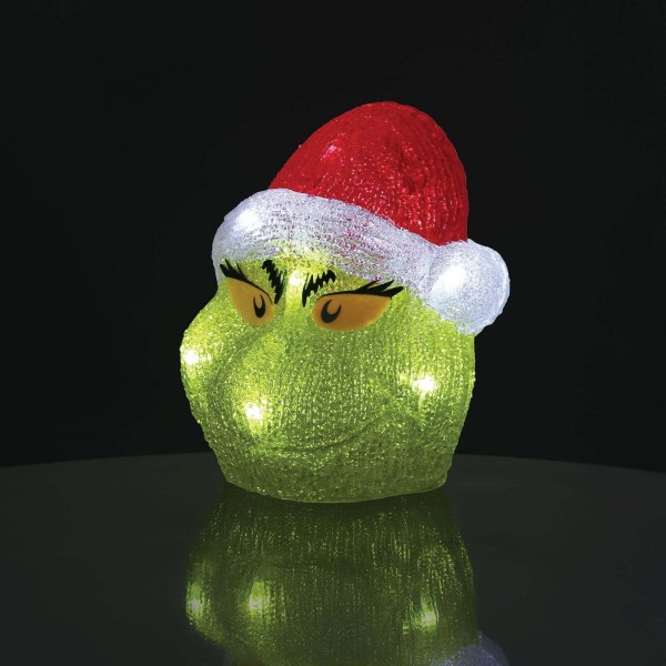 Figurine lumineuse tête du Grinch - Disney D56