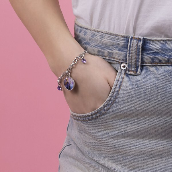Bracelet à breloques en argent - Disney La Reine des Neiges