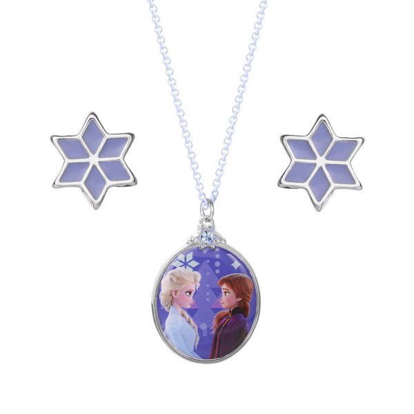Ensemble collier + boucles d'oreilles - Disney La Reine des Neiges