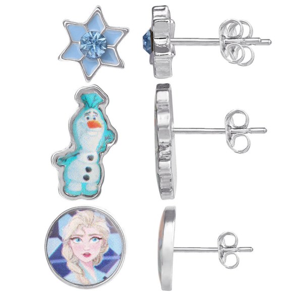 Set 3 paires de boucles d'oreilles - Disney La Reine des Neiges